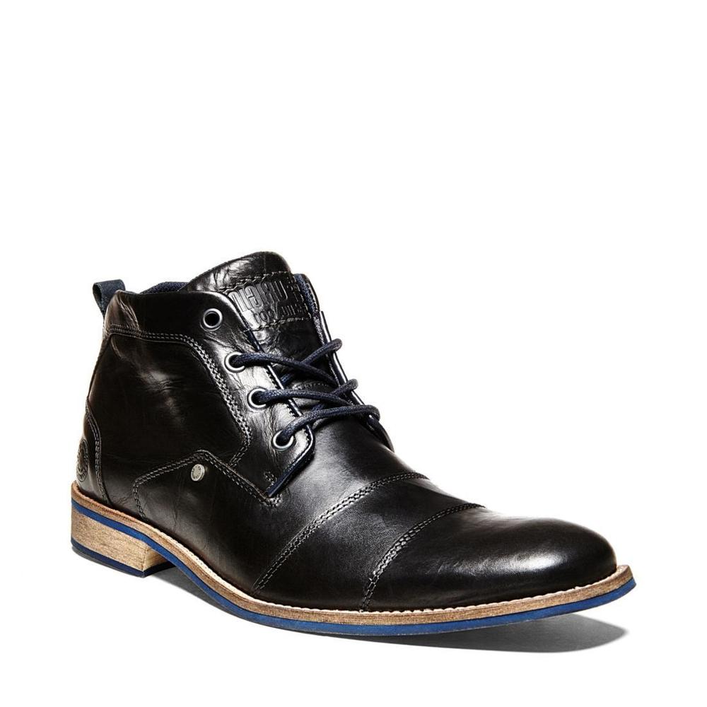 Steve Madden Men KRAMERR BLACK LEATHER