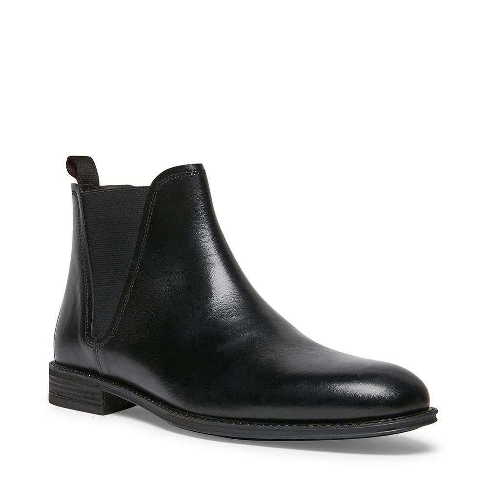 Steve Madden Men THEODORE BLACK LEATHER