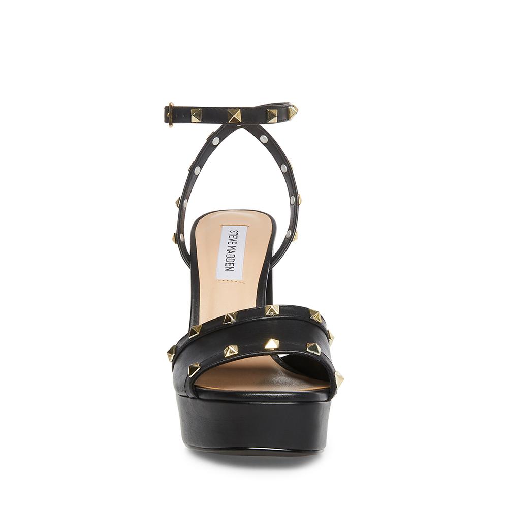 Steve Madden Women TABARI BLACK LEATHER