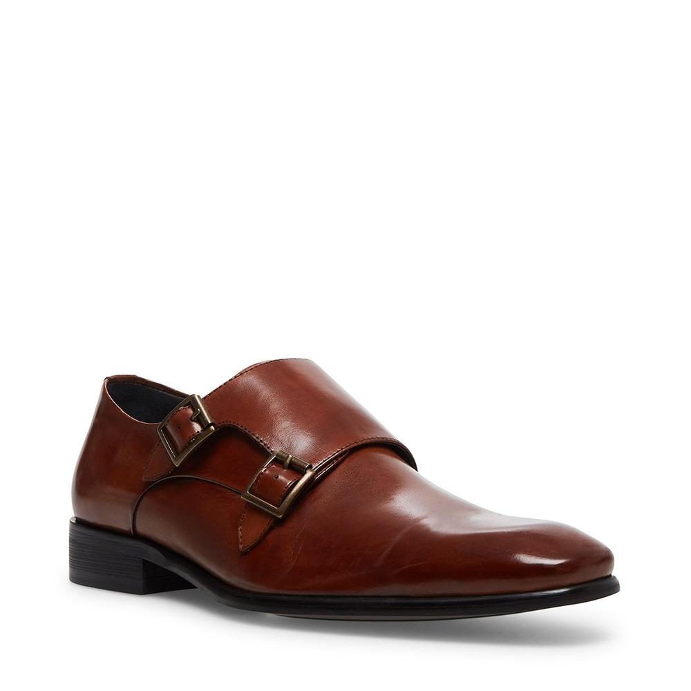 Steve Madden Men BEAUMONT COGNAC LEATHER