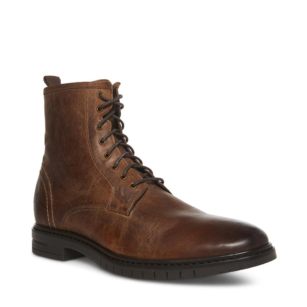 Steve Madden Men CROWLEY BROWN LEATHER