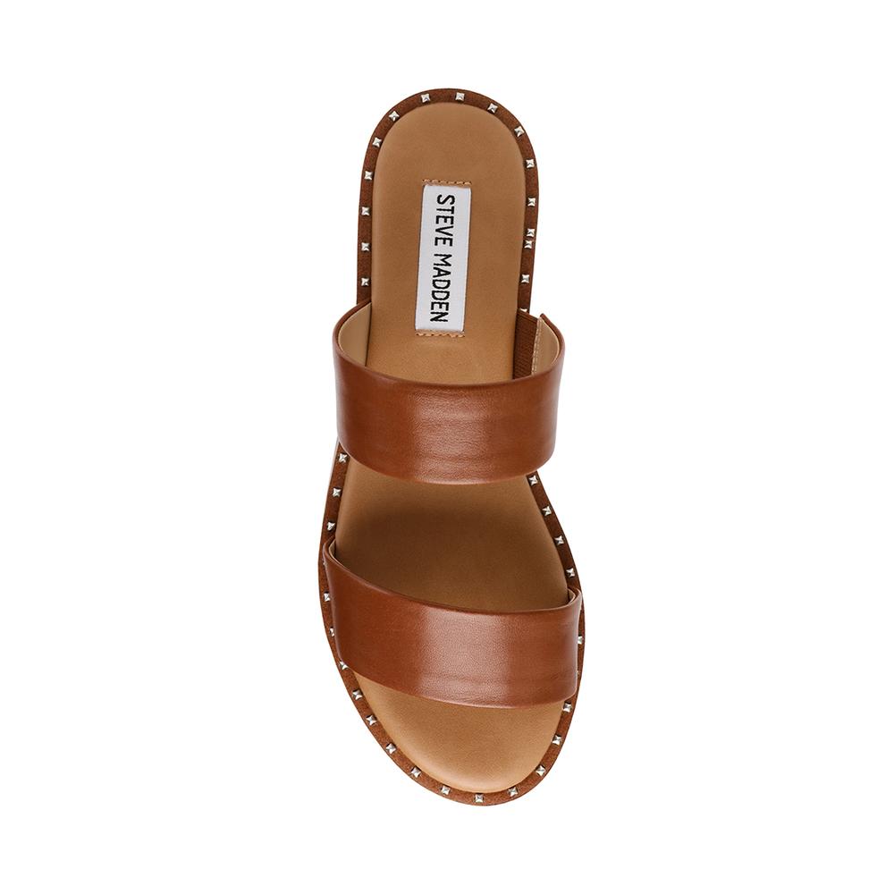 Steve Madden Women IVARA COGNAC LEATHER