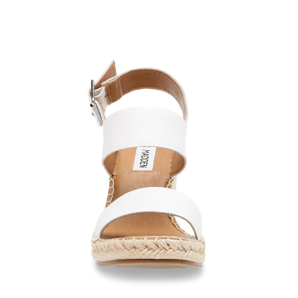 Steve Madden Women MERIDIAN WHITE LEATHER