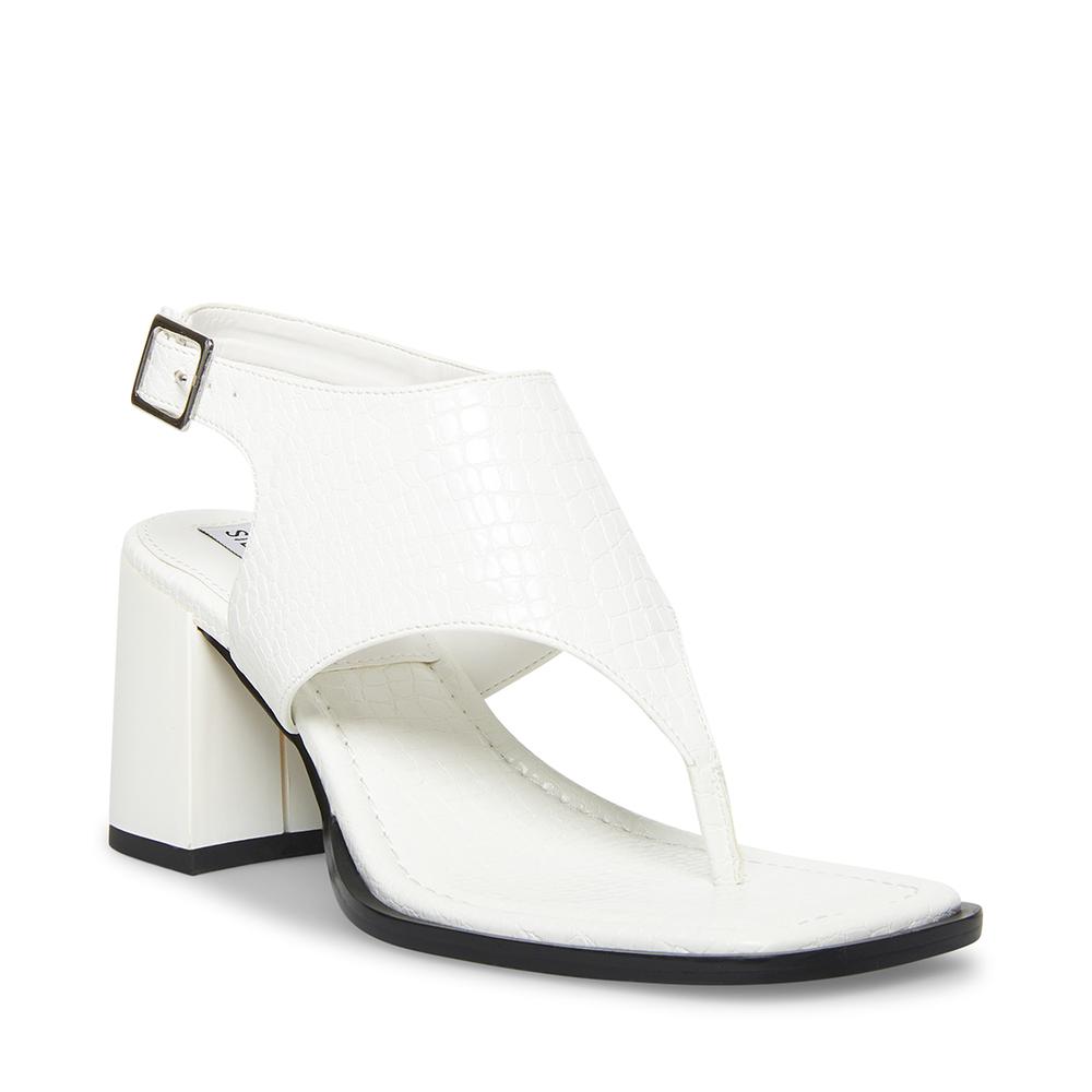 Steve Madden Women ALLURA WHITE CROCODILE