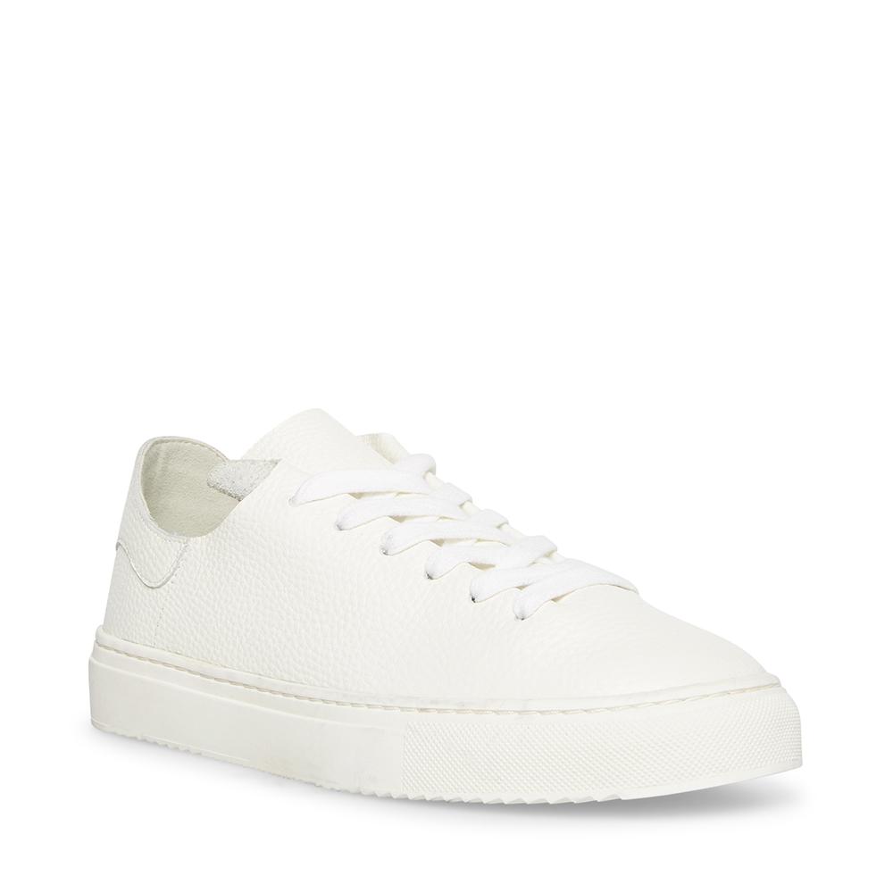 Steve Madden Women DOREY WHITE LEATHER