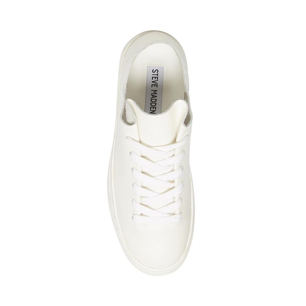 Steve Madden Women DOREY WHITE LEATHER