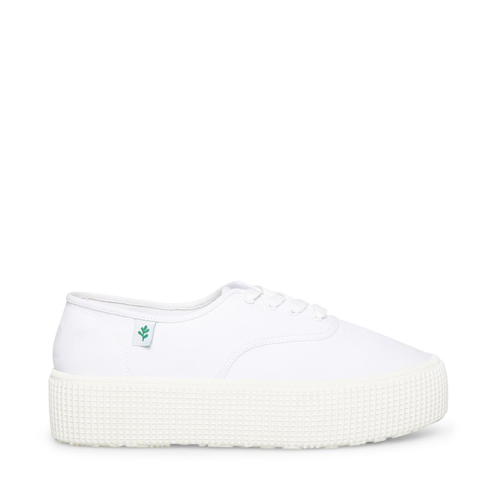 Steve Madden Women STREAM WHITE FABRIC - Click Image to Close