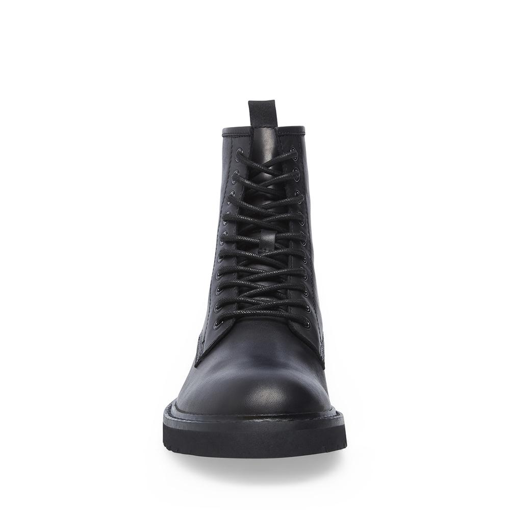 Steve Madden Men TYPHOON BLACK LEATHER