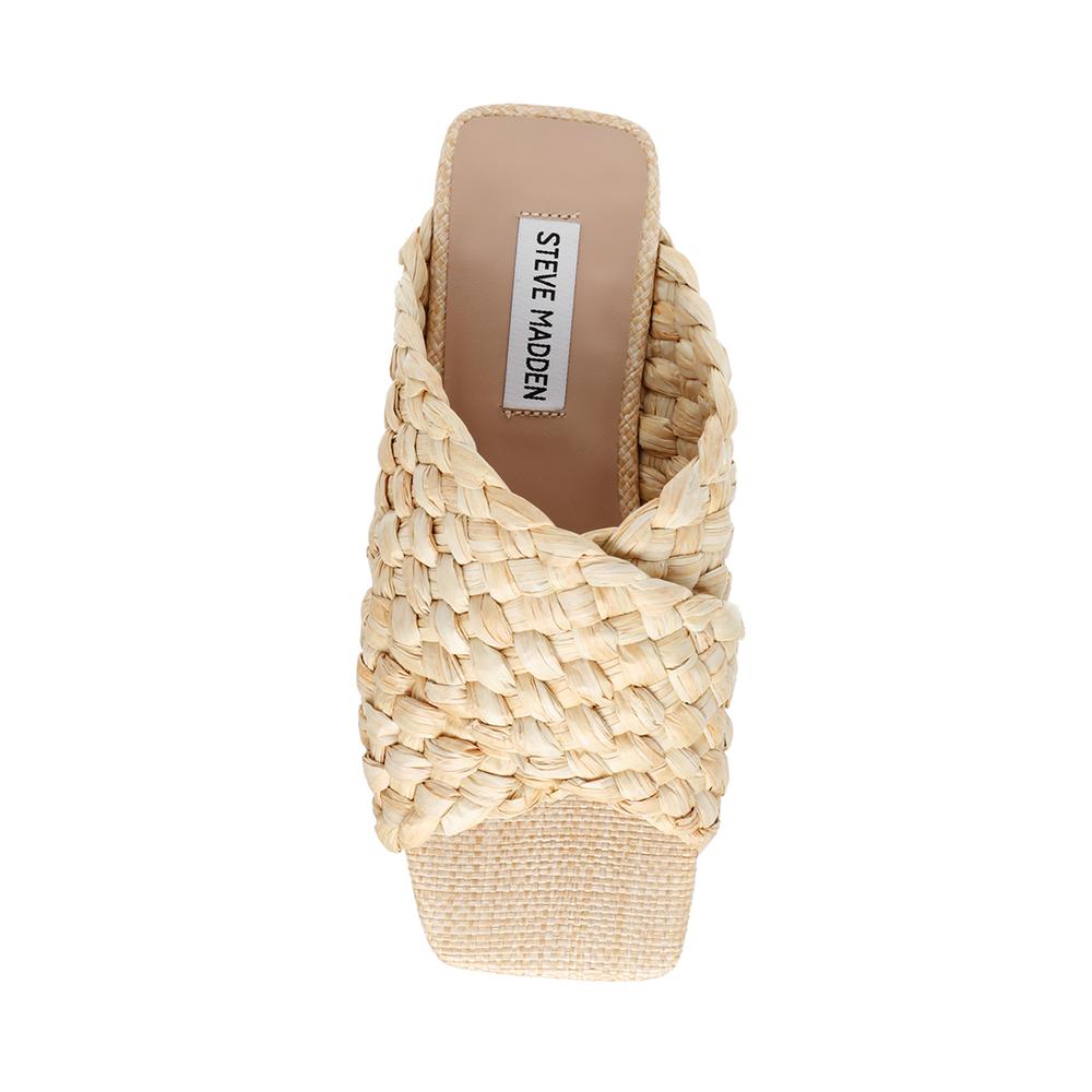 Steve Madden Women MARINA NATURAL RAFFIA