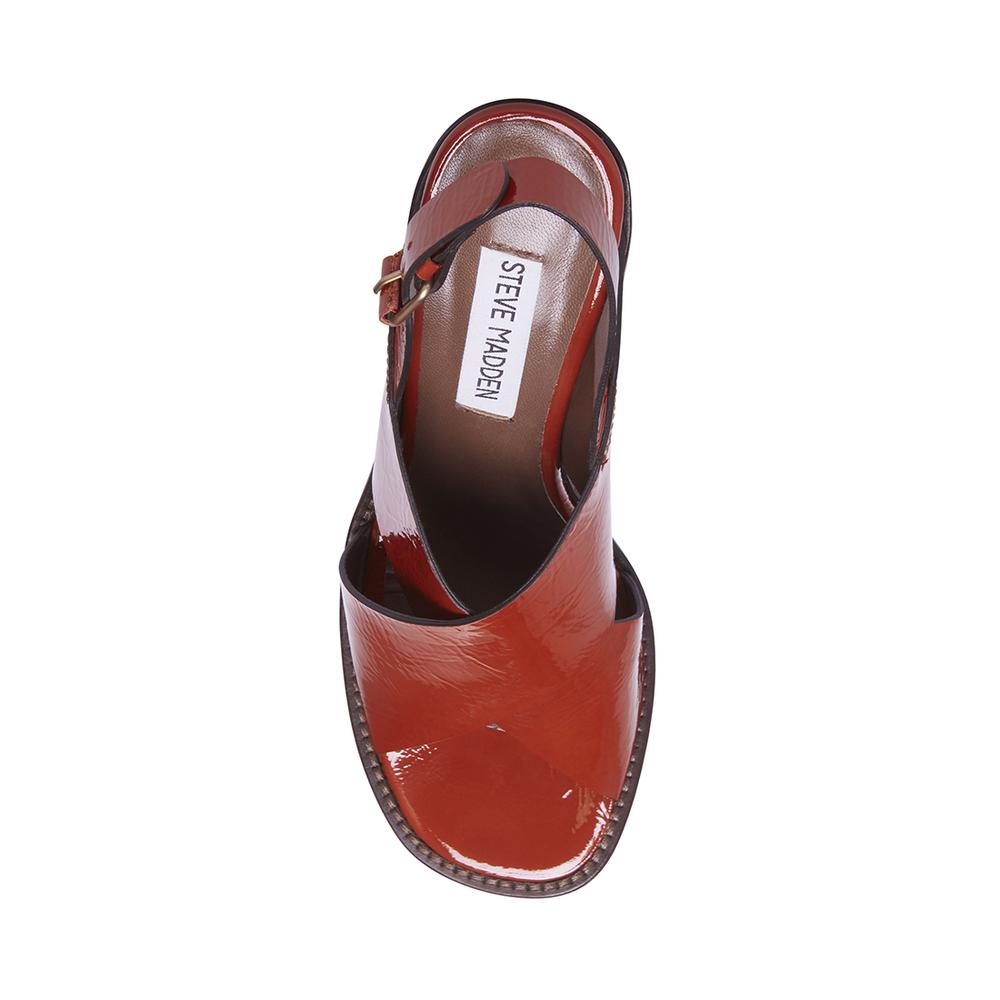 Steve Madden Women ELOWEN RUST LEATHER