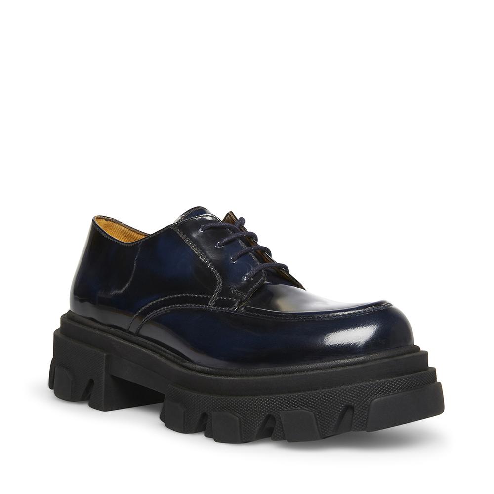 Steve Madden Women HELGA NAVY LEATHER