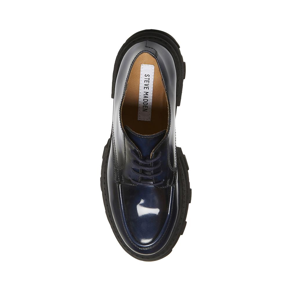 Steve Madden Women HELGA NAVY LEATHER