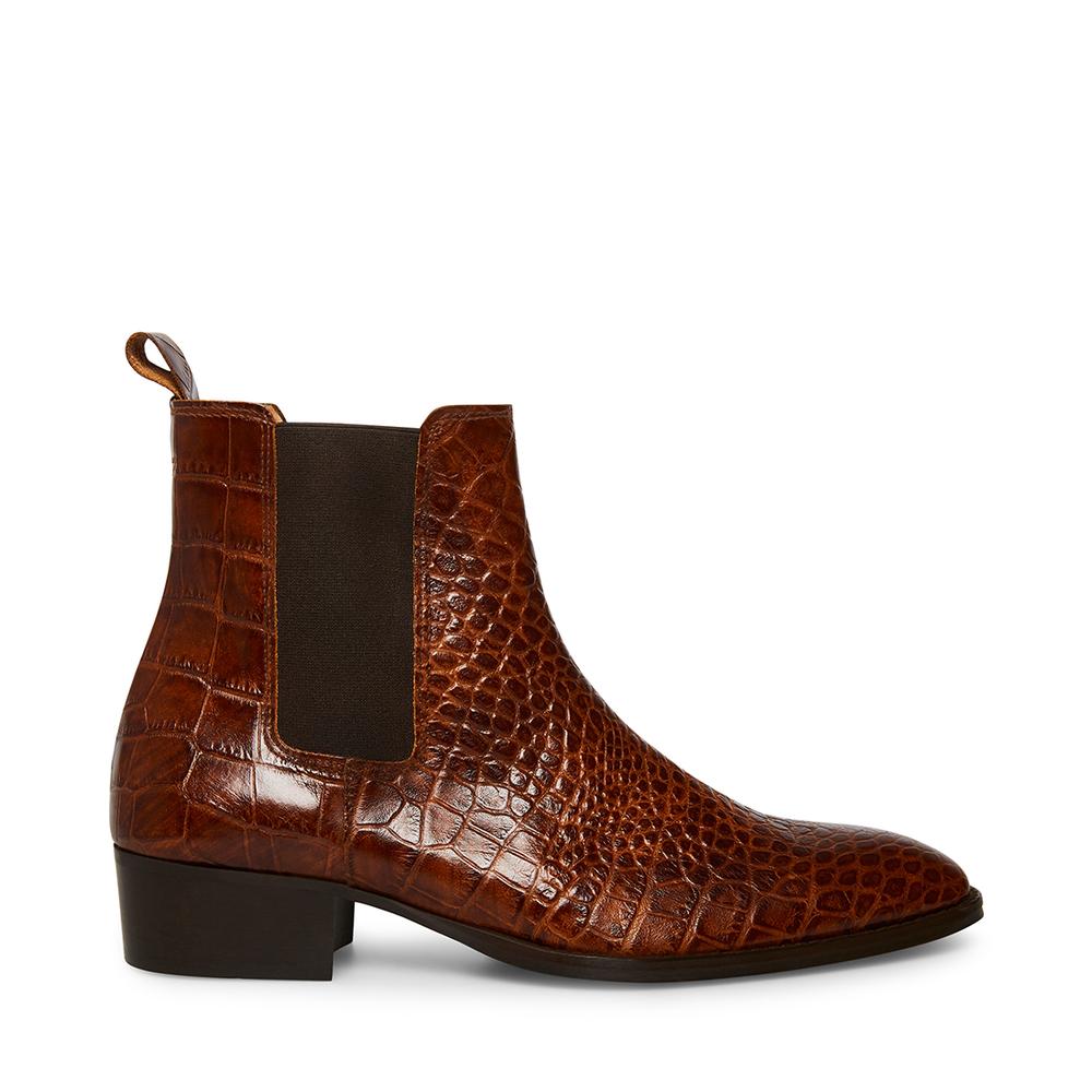 Steve Madden Men DEX-C BROWN CROCODILE