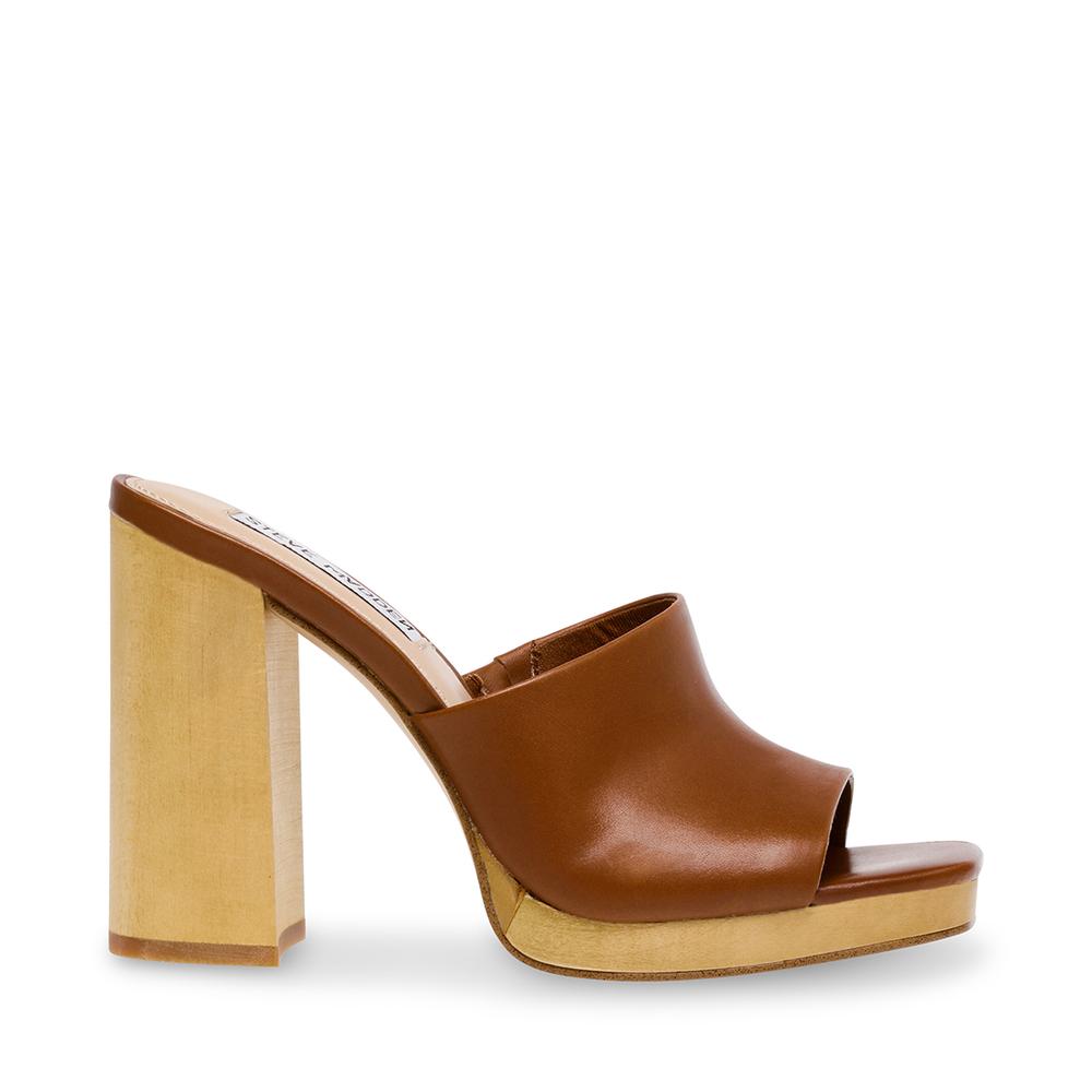 Steve Madden Women JOSETTE COGNAC LEATHER - Click Image to Close