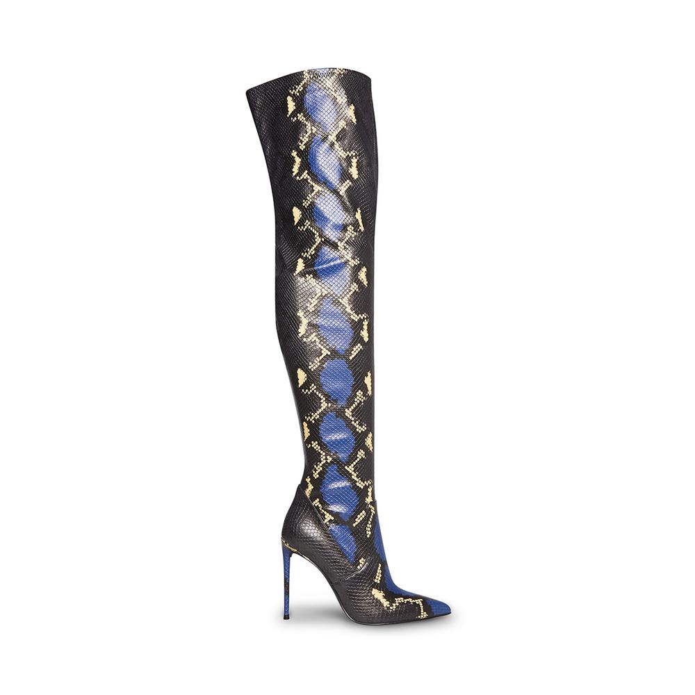 Steve Madden Women VAVA BLUE SNAKE - Click Image to Close