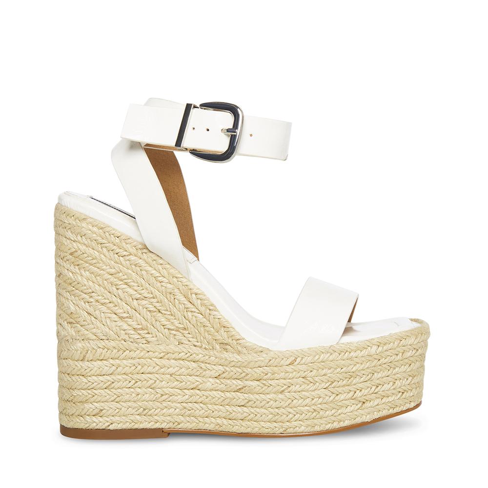 Steve Madden Women MALLANDRA WHITE PATENT