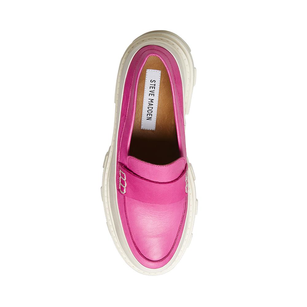 Steve Madden Women FLOSSIE PINK LEATHER