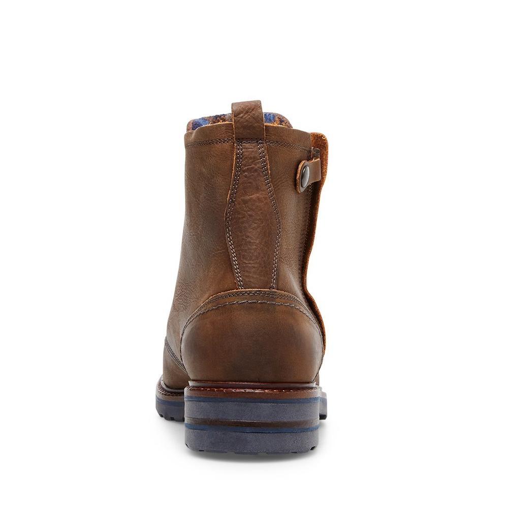 Steve Madden Men WELLINGTON BROWN LEATHER