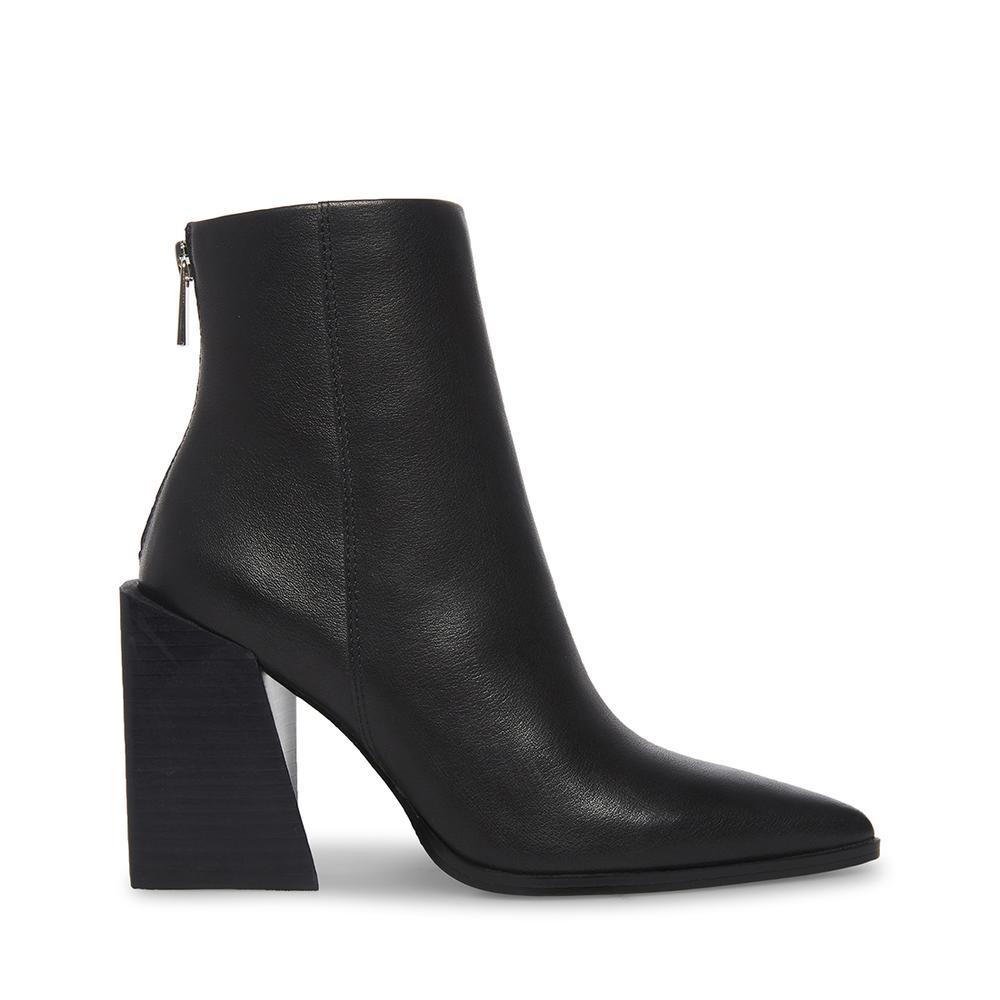 Steve Madden Women TISH BLACK LEATHER