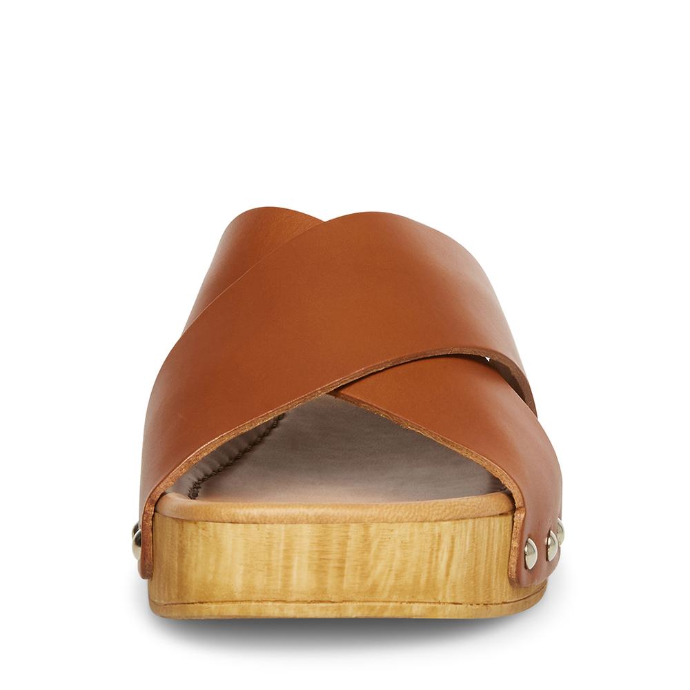 Steve Madden Women BRYNA COGNAC LEATHER