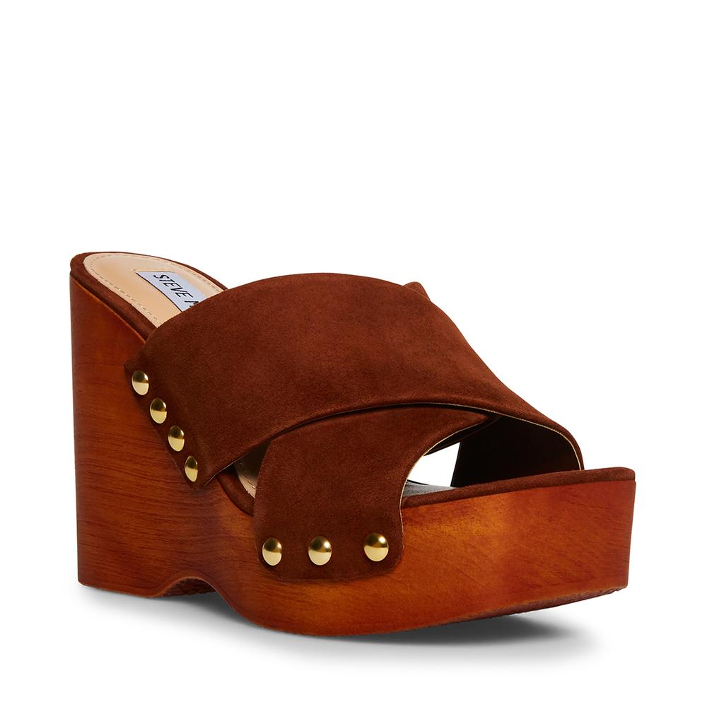 Steve Madden Women EMIKO BROWN SUEDE