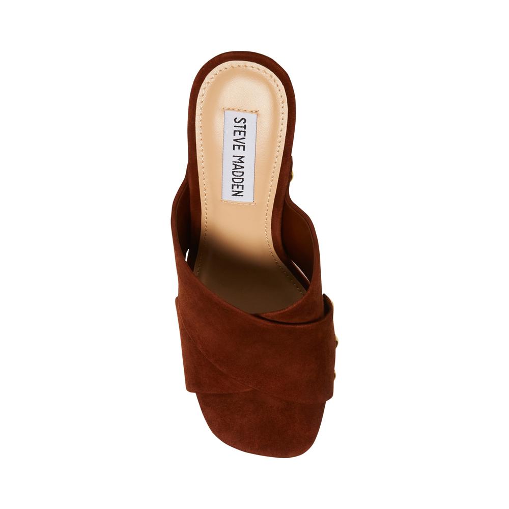 Steve Madden Women EMIKO BROWN SUEDE