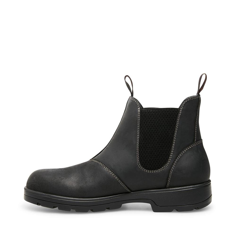 Steve Madden Men BUILDER BLACK LEATHER