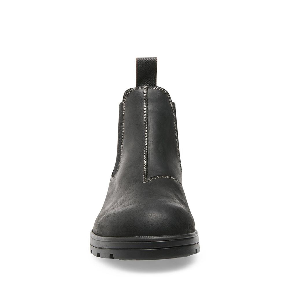 Steve Madden Men BUILDER BLACK LEATHER