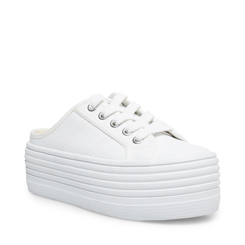 Steve Madden Women BRIDGET30 WHITE LEATHER