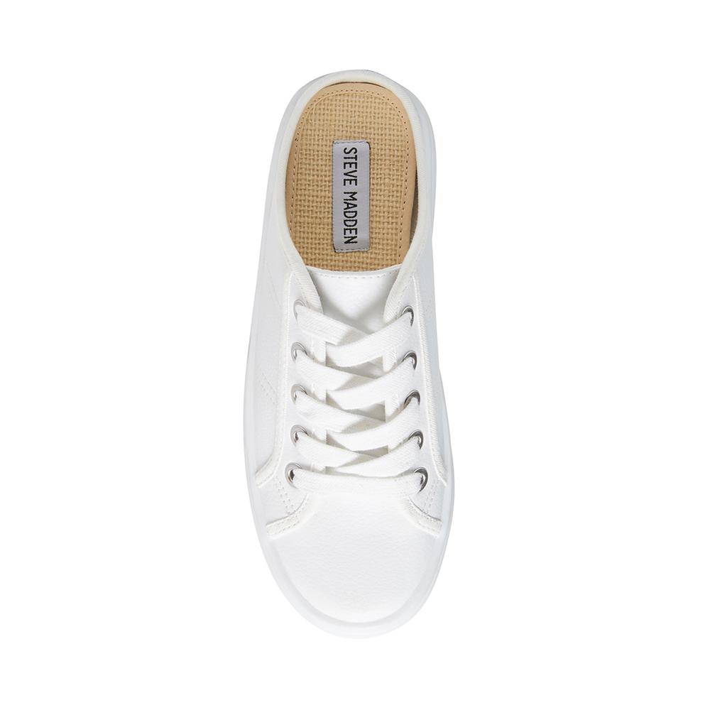 Steve Madden Women BRIDGET30 WHITE LEATHER