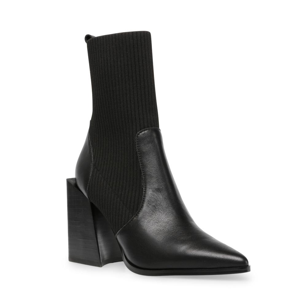 Steve Madden Women TACKLE BLACK LEATHER