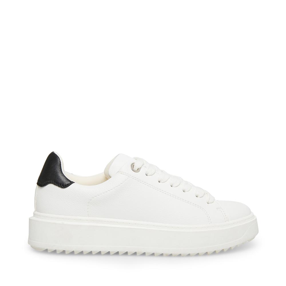 Steve Madden Women CATCHER WHITE BLACK - Click Image to Close