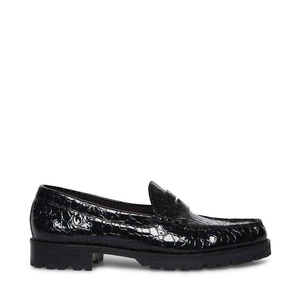 Steve Madden Women TAYLORING BLACK CROCODILE