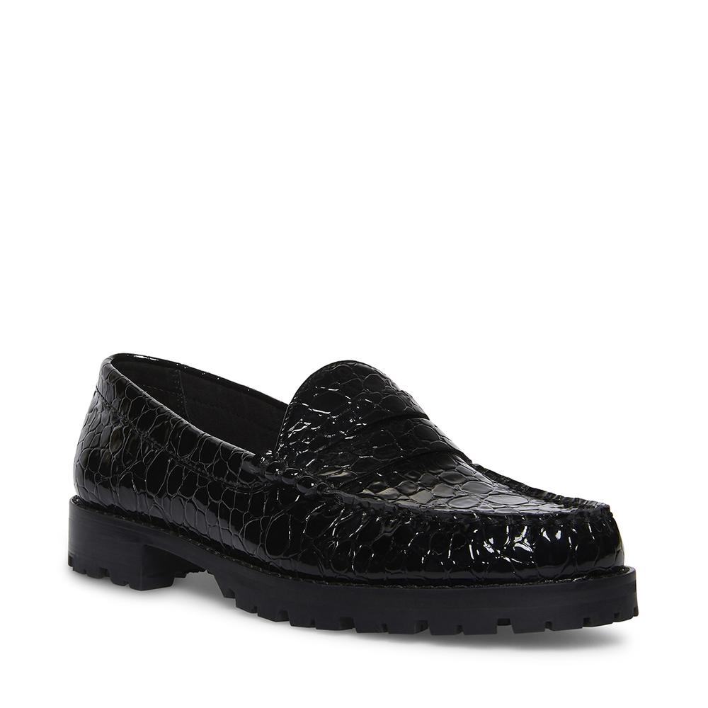 Steve Madden Women TAYLORING BLACK CROCODILE