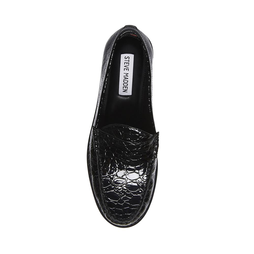 Steve Madden Women TAYLORING BLACK CROCODILE