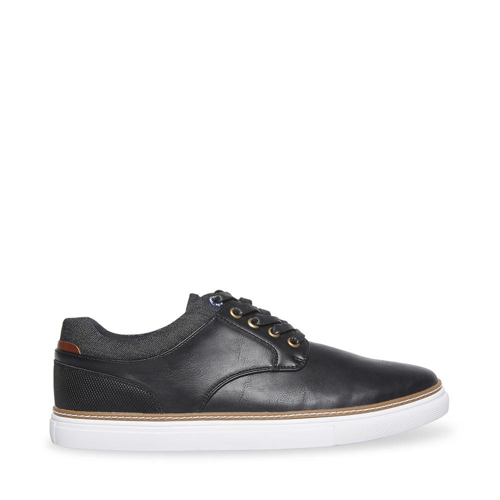 Steve Madden Men GULLY BLACK LEATHER - Click Image to Close