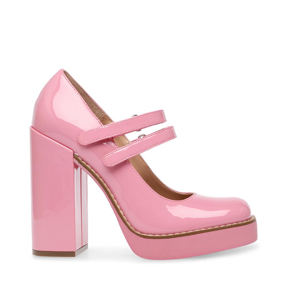 Steve Madden Women TWICE PINK PATENT - Click Image to Close