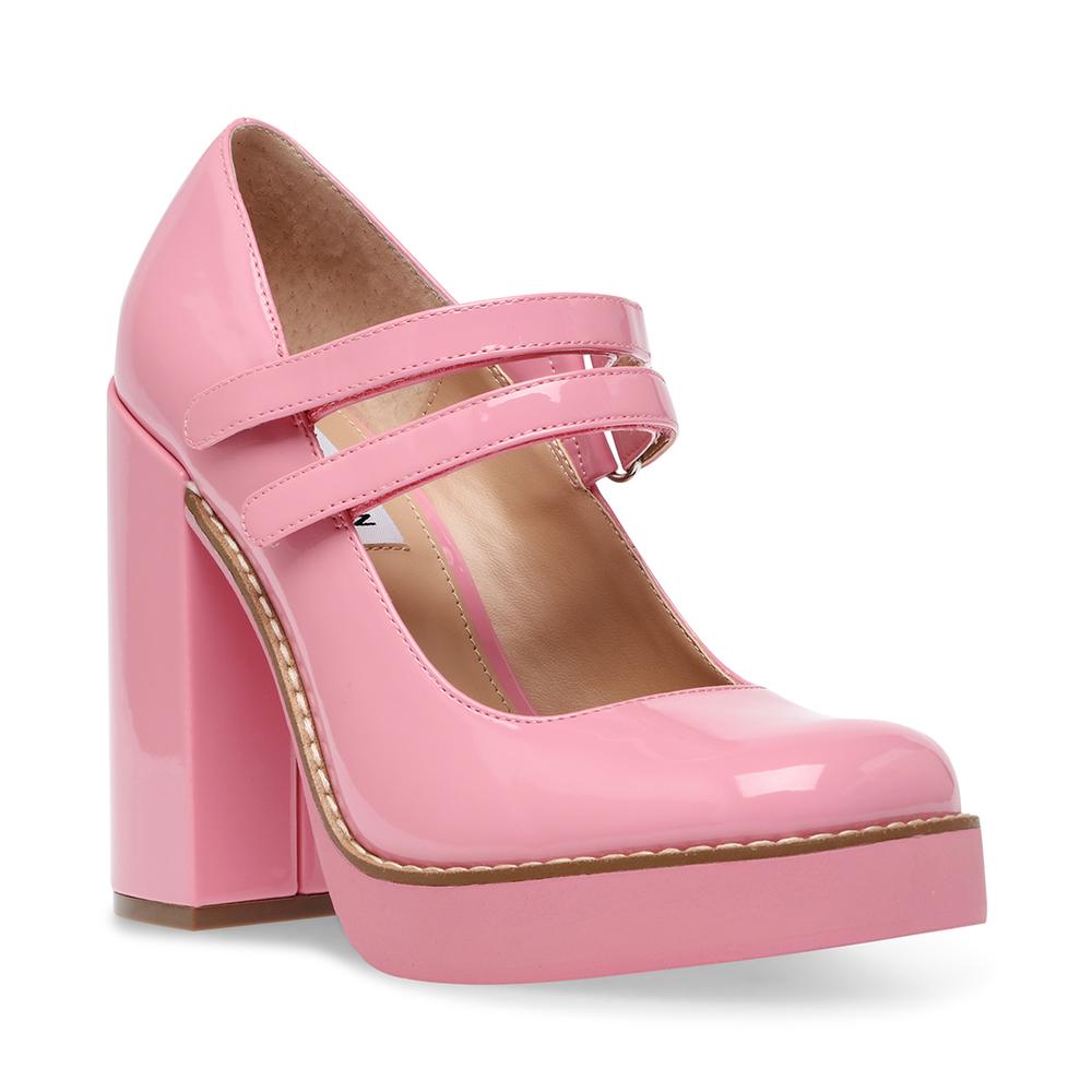 Steve Madden Women TWICE PINK PATENT