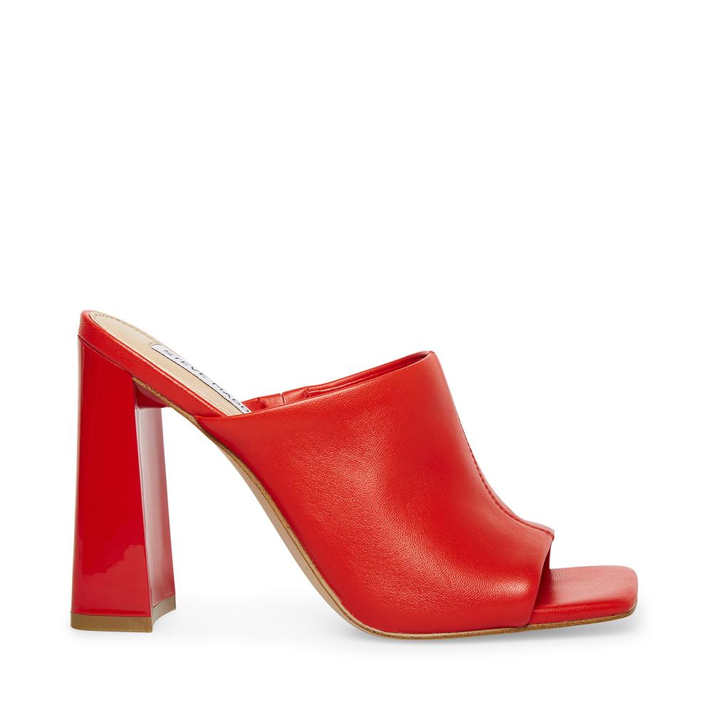 Steve Madden Women LEXIA RED LEATHER - Click Image to Close