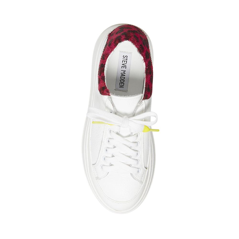 Steve Madden Women IBBY WHITE FUSCHIA