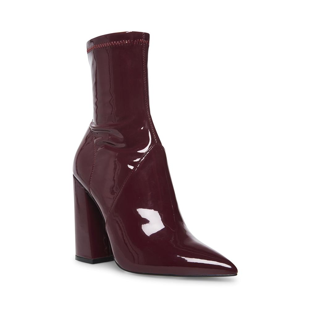 Steve Madden Women SLADE BURGUNDY PATENT