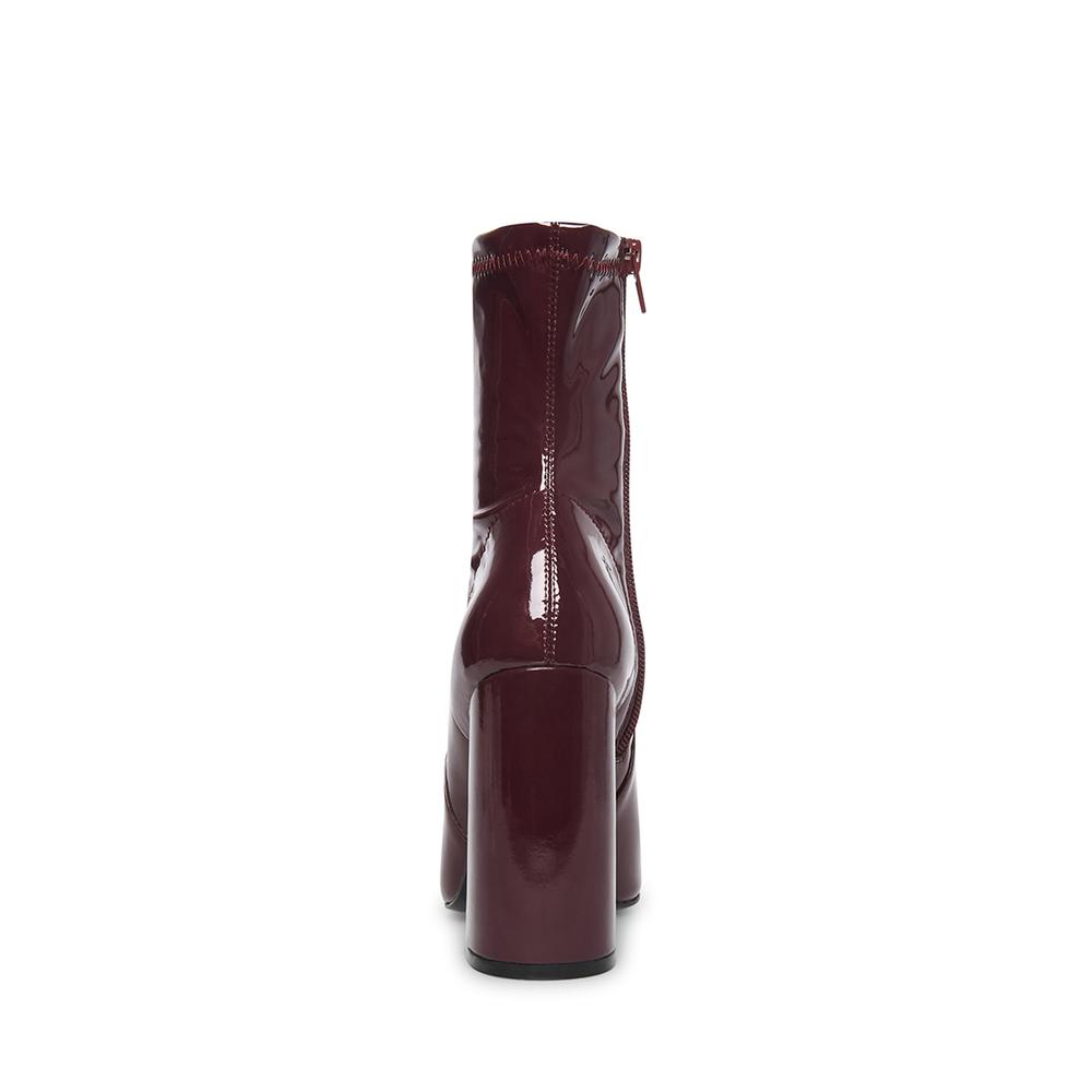 Steve Madden Women SLADE BURGUNDY PATENT