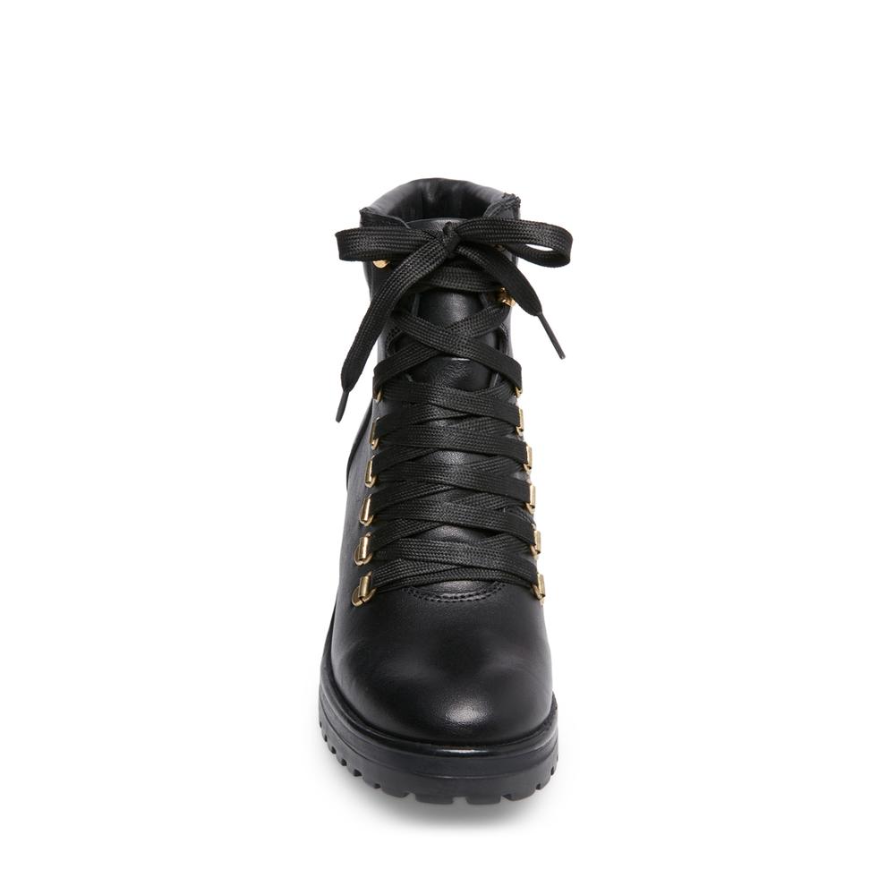 Steve Madden Women GALWAY BLACK LEATHER