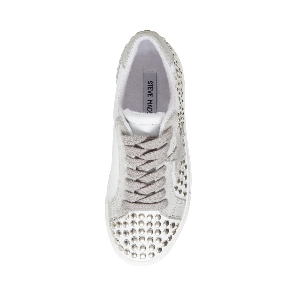 Steve Madden Women TURNER WHITE WITH STUDS