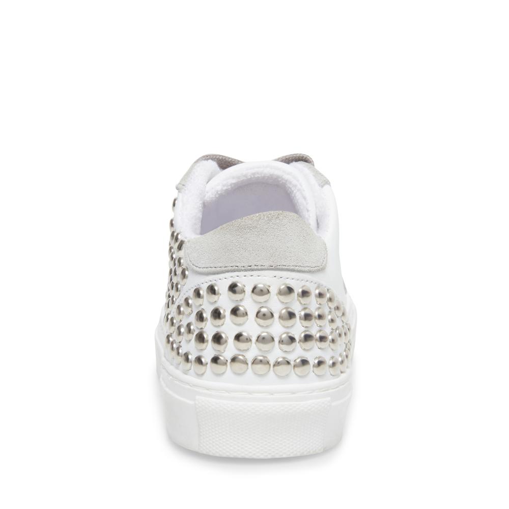 Steve Madden Women TURNER WHITE WITH STUDS