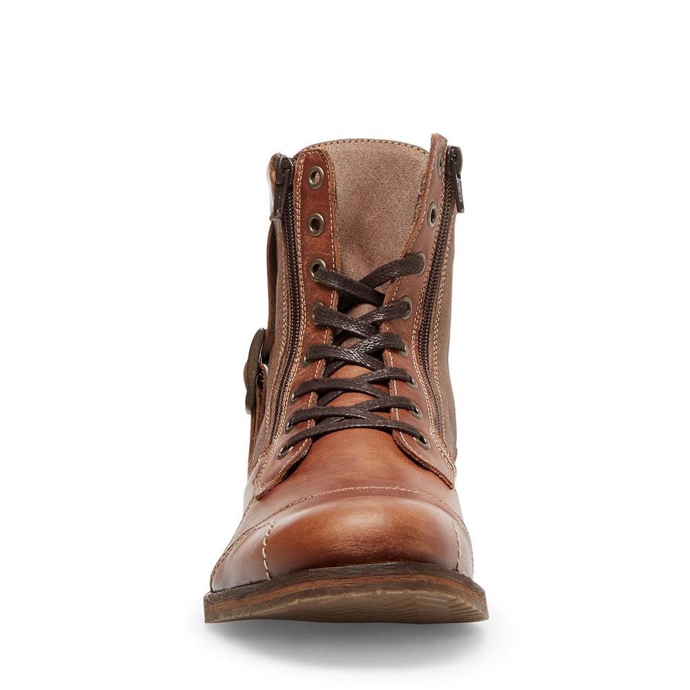 Steve Madden Men SIDETRACK COGNAC LEATHER