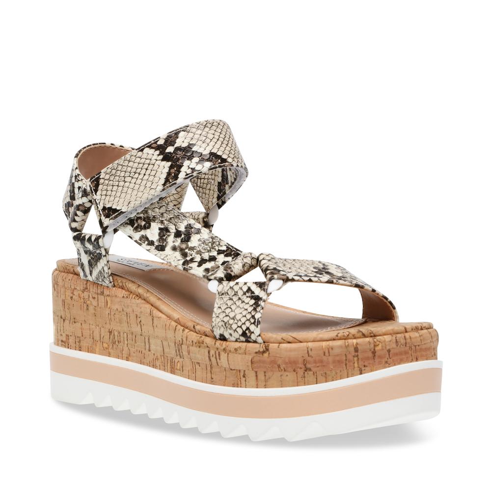 Steve Madden Women MIMICH NATURAL MULTI