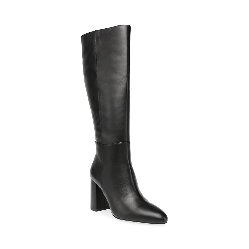 Steve Madden Women NINNY BLACK LEATHER