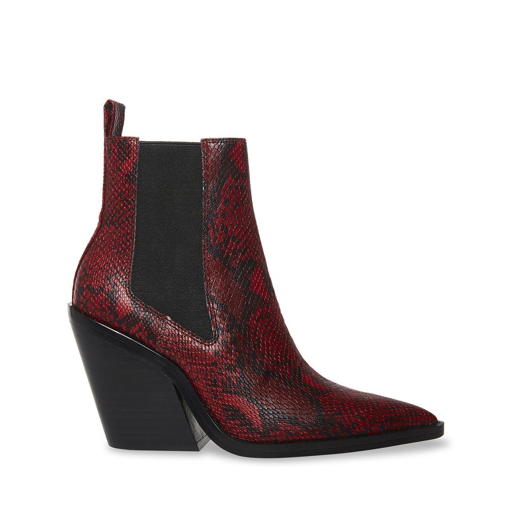 Steve Madden Women CAUTION RED SNAKE