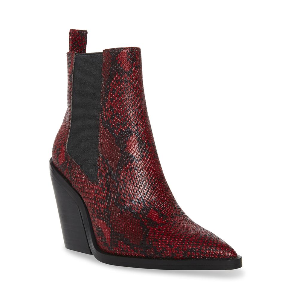 Steve Madden Women CAUTION RED SNAKE